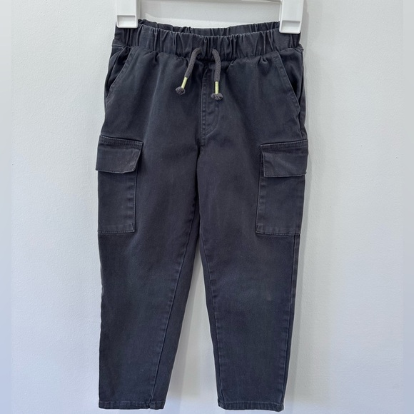 Grayson Mini Boys Twill Cargo Jogger Charcoal Grey Pants - 4t - Picture 10 of 13